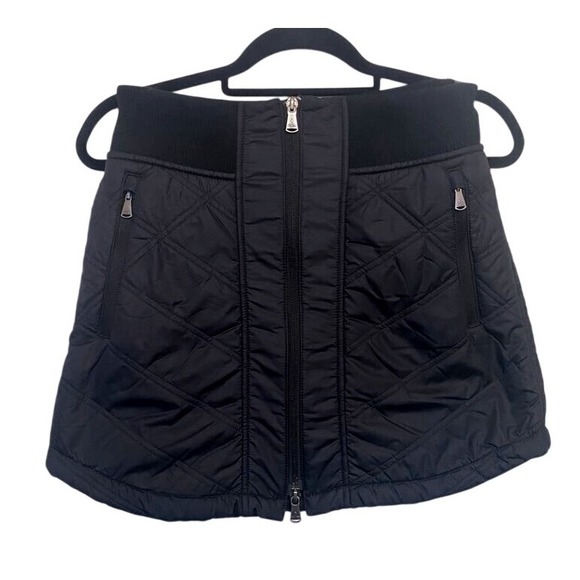 PrAna Black Skirt Elsa Quilted‎ Fleece Lined Woman's Size XS - Picture 1 of 7